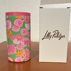 Lilly Pulitzer Pink and Green Floral Cup